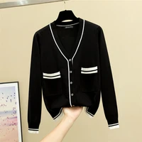 cardigan jacket womens knitted spring and autumn short style outer wear 2021 new fashion ins foreign style sweater womens top