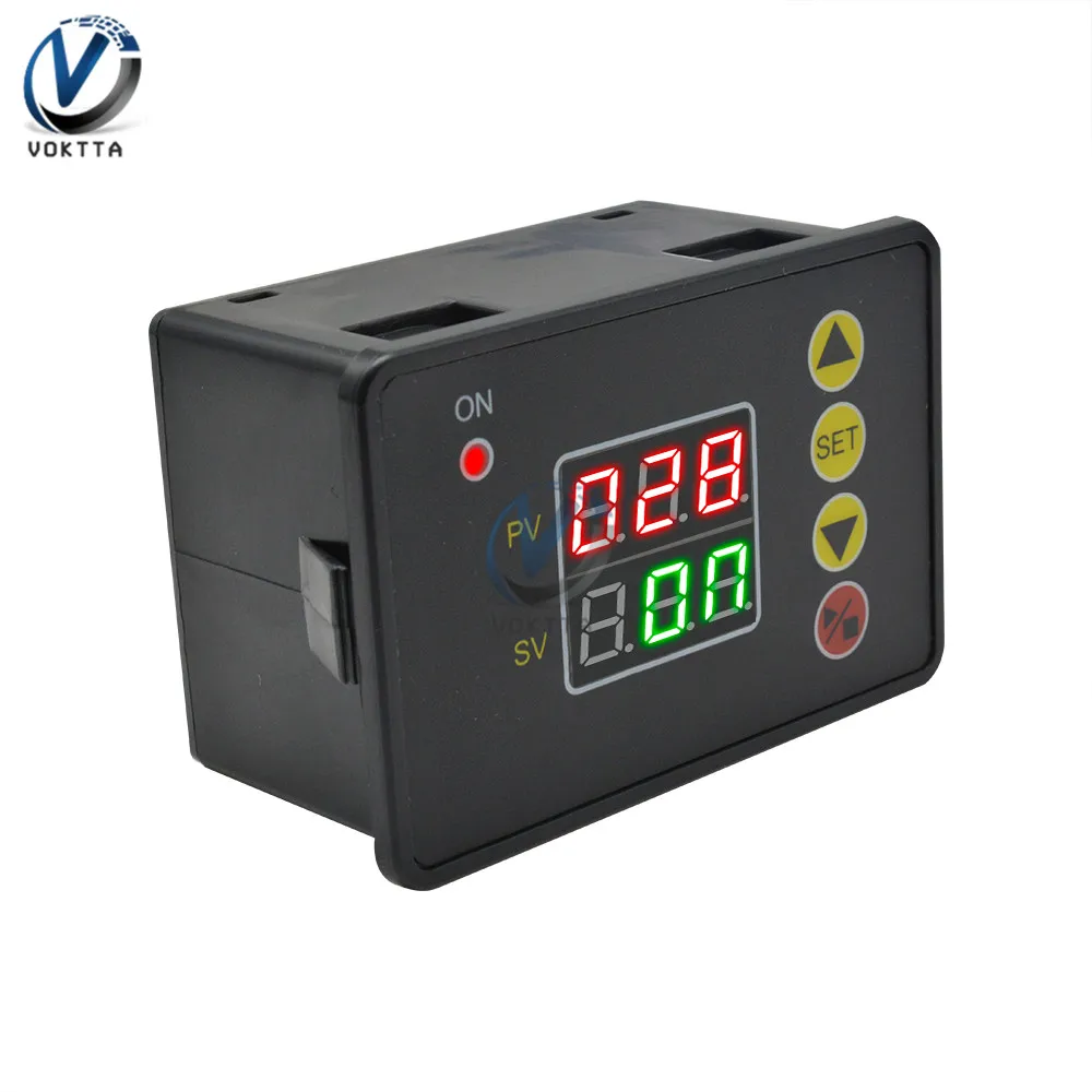 

T2310 Normally Open Microcomputer Time Timer Delay Relay Module DC 12V 24V AC 110-220V Digital Display Adjustable Thermolator