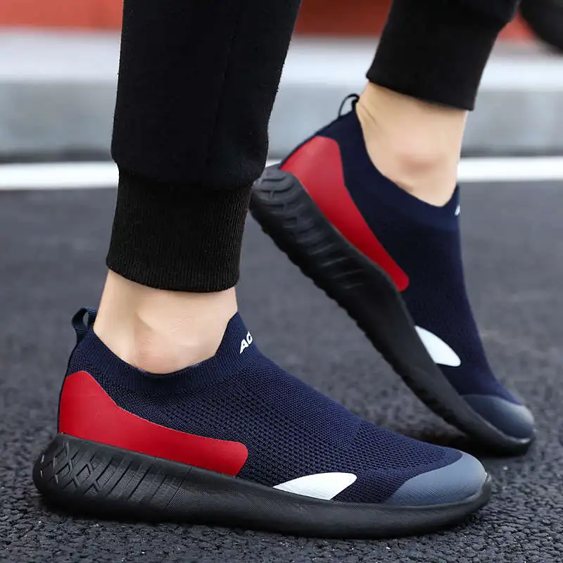 

Sneacker Sports Shoes For Male Without Lacing Men's Breathable Sneakers Most Popular Style Sport Men Male Running Shoes Tennis