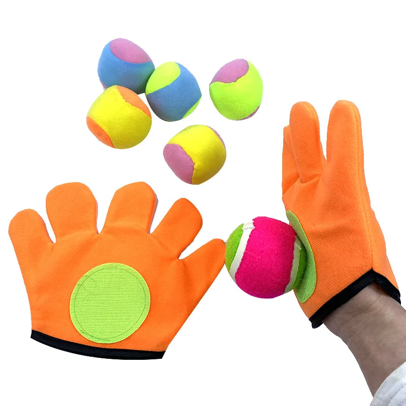 Детские перчатки на присоске игрушка с мячиком спортивный набор открытом