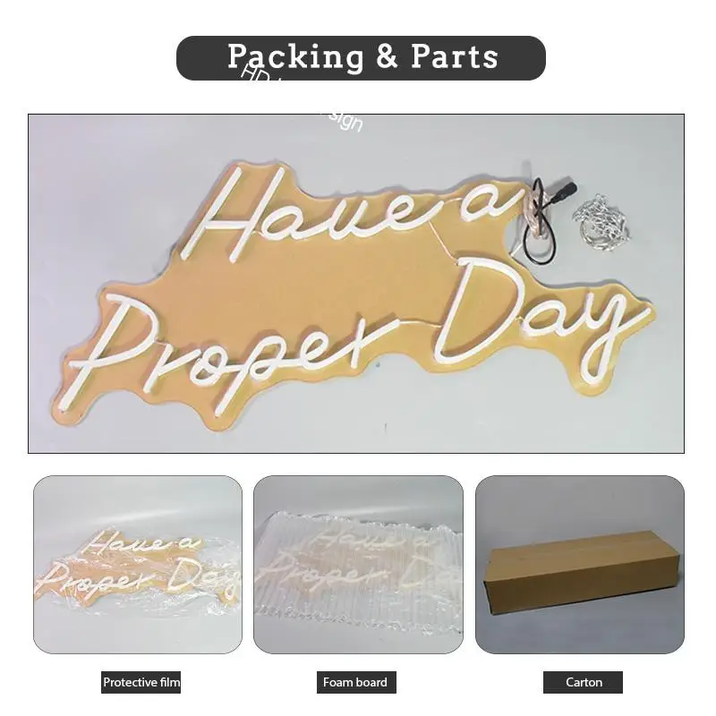 Светодиодный неоновый светильник хорошего дня на заказ визуальный Настенный