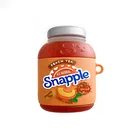 Креативный чехол Snapple в виде бутылки персикового сока AirPods 1 2 3 Pro, чехол для iPhone, Bluetooth-наушники, аксессуары для Airpod, Чехол Air Pods, чехол