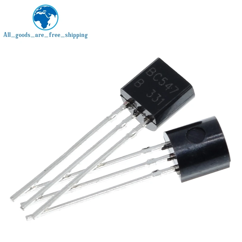 100 шт./пакет BC547 TO 92 45V / 0.1A NPN транзистор низкой мощности|Транзисторы| |