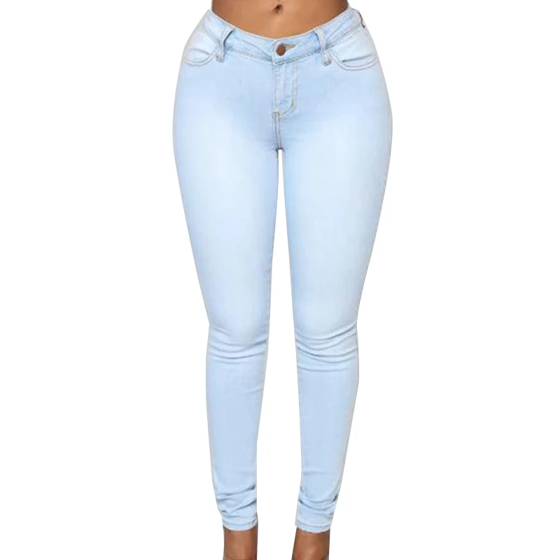 

Skinny Women Jeans Denim Pants Stretchy Ladies High Waist Trousers Blue Casual Pants Slimming Long Jeans Women Clothing