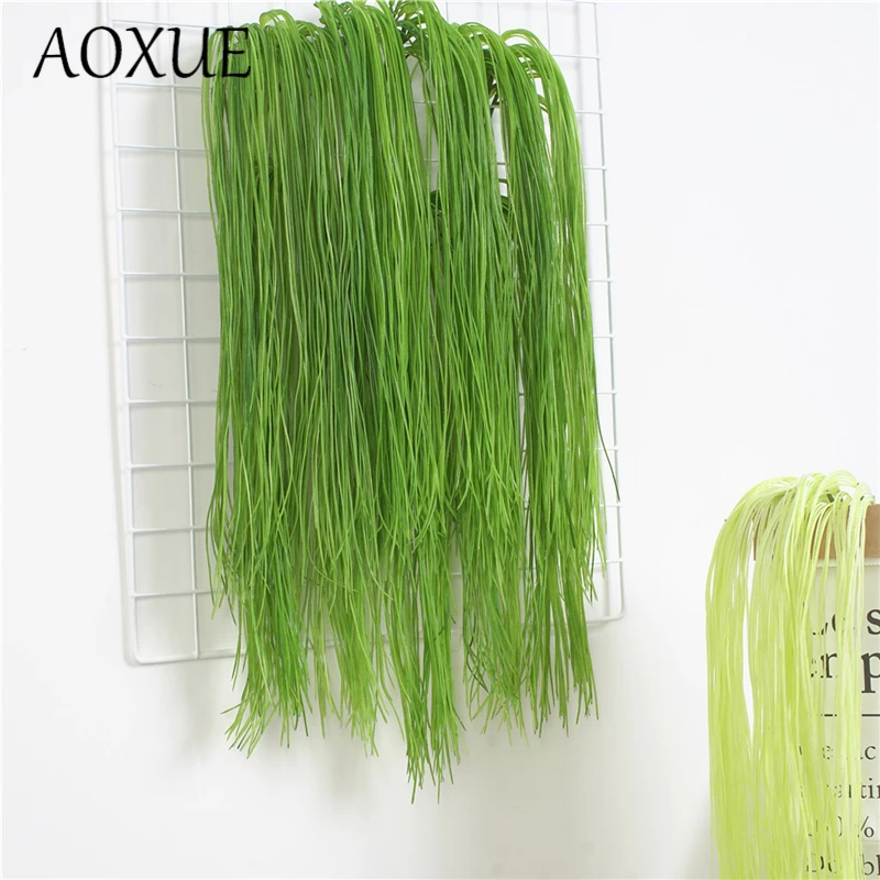 Имитация зеленых растений 5 веток подвесная Весенняя трава искусственный цветок