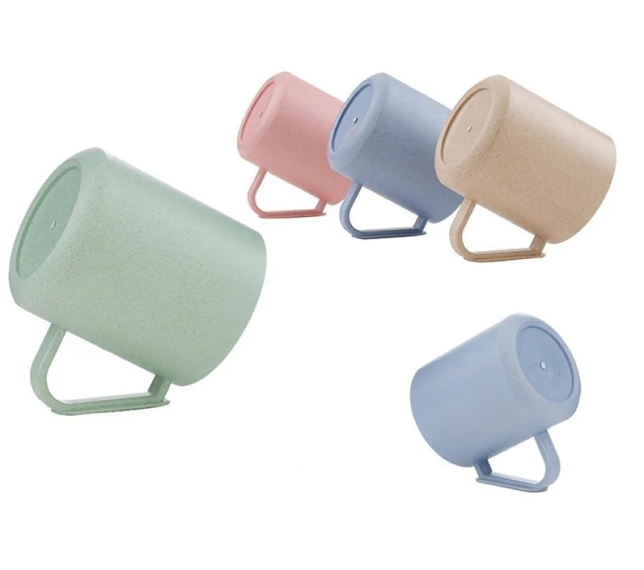 Творческие кисти зубам пшеничной соломы краску пара Зубная щётка чашки зубы Cupcass