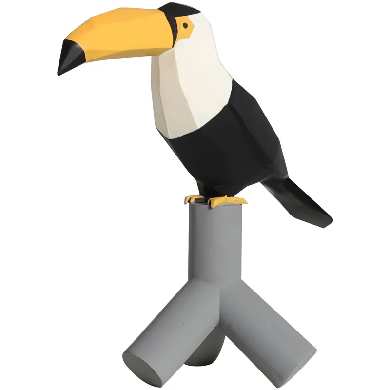 

Home Decor Kyorochan Statues Ornaments Bird Decoration for Home Resin Decor Creative Animal Craft Wedding Gift for Kids Room