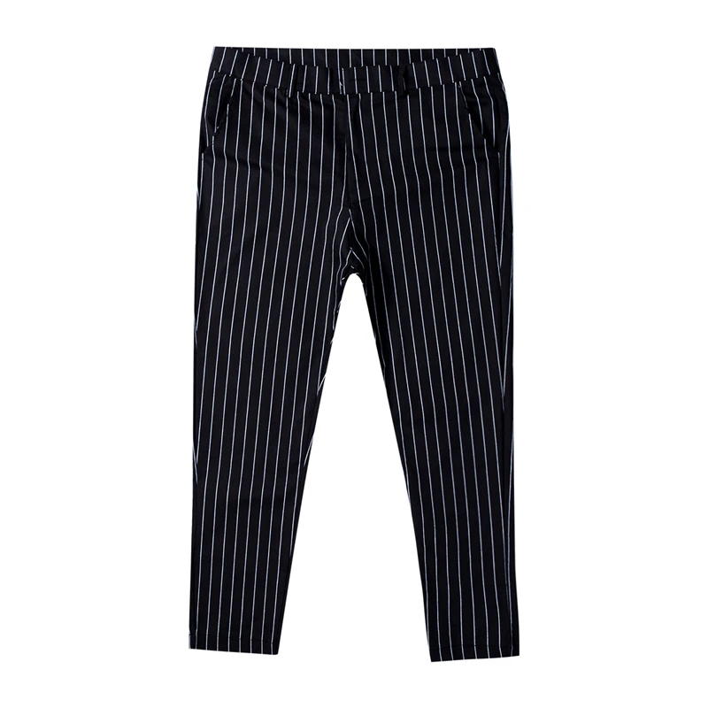 Мужские брюки для бега облегающие повседневные штаны в полоску спортивные