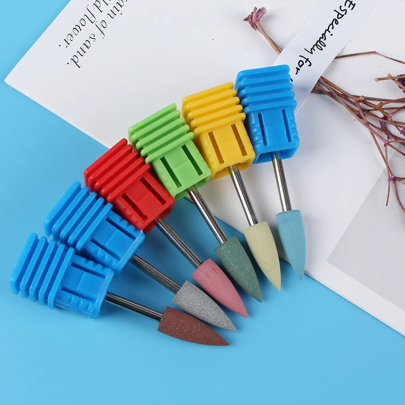 23 дизайна резиновые силиконовые фрезы для ногтей полировщик Шлифовальная