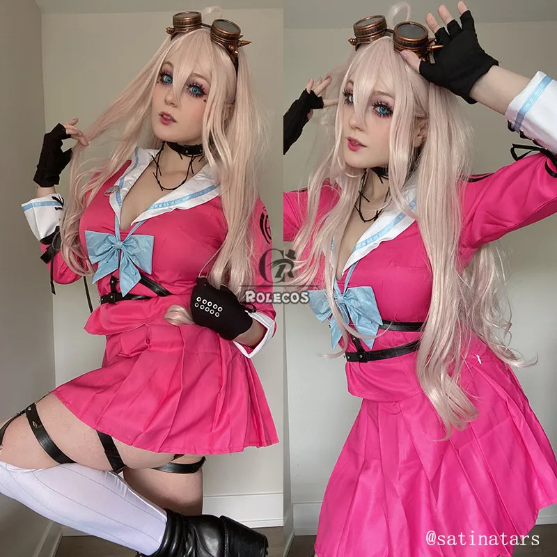 ROLECOS Dangan Ronpa V3 костюм для косплея Iruma Miu сексуальный женщин школьная форма Danganronpa