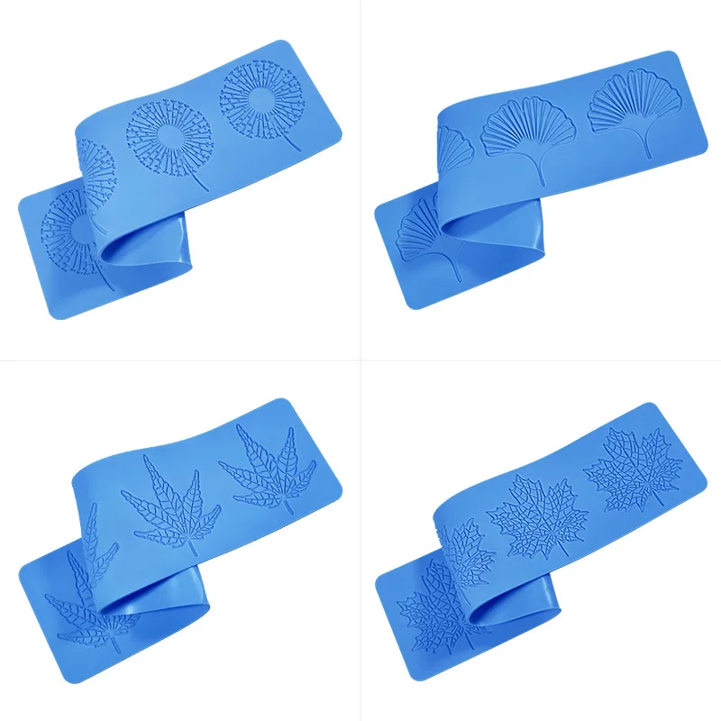 4 формы цветок лист силиконовые помадка Pad Sugarpaste кружевной коврик инструменты для