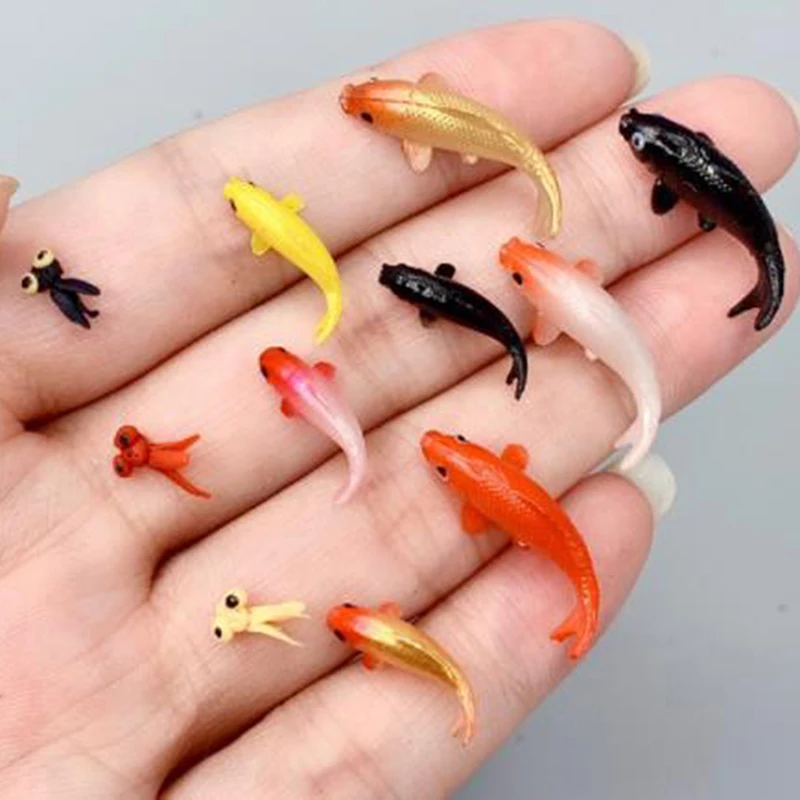 5 шт. миниатюрные стеклянные рыбки для кукольного домика - купить по выгодной цене