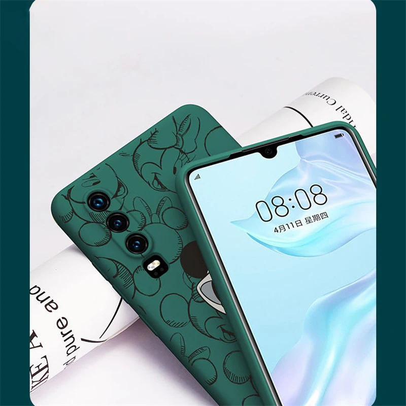 

Disney Mickey Minnie Donald Duck All-inclusive Soft Case for Huawei P30 P20 P40 Mate 20 30 Honor 20 Lite Pro Protective Cover