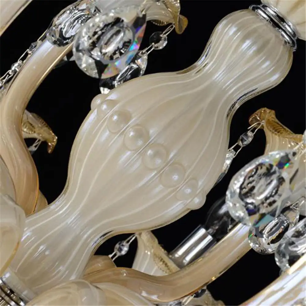 Современные хрустальные люстры K9 декоративные и подвески цвета слоновой кости