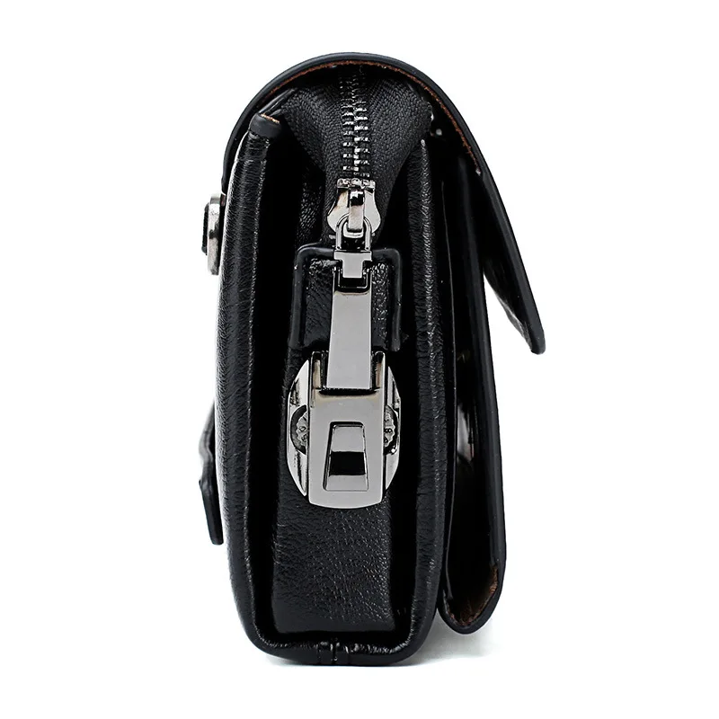 Новый комбинированный кошелек с замком мужской клатч вместительный Ретро