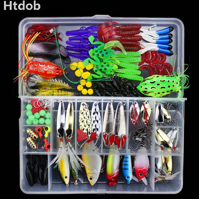 Htdob 28/88/101/106/141 шт. рыболовные приманки набор с крючками Minnow Pilers приманка Наборы