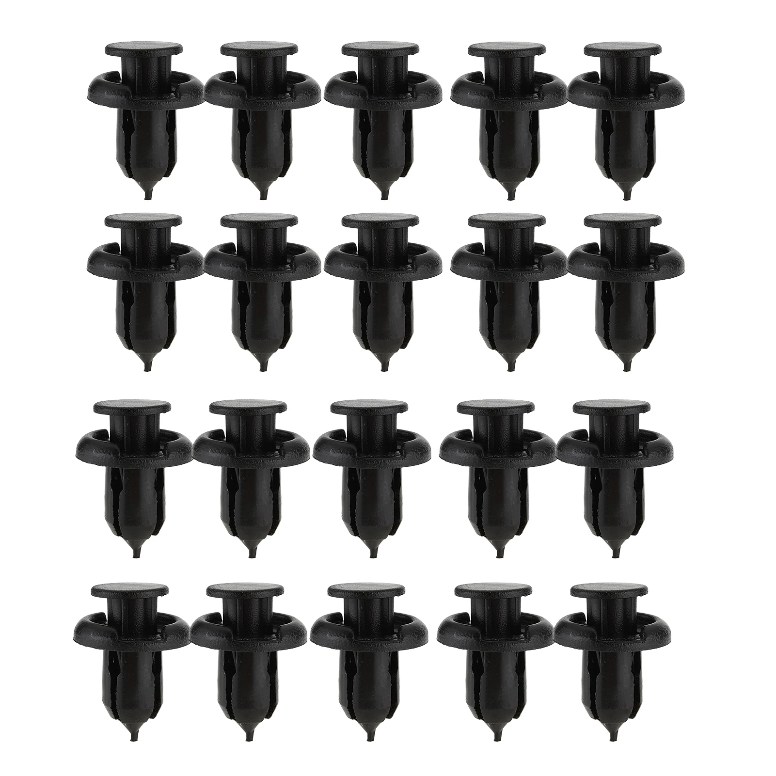 

50Pcs Hole Car Bumper Fender Push Rivets Fastener Clips Mudguard Plastic Push Rivet Fastener Clip For Honda Black Car