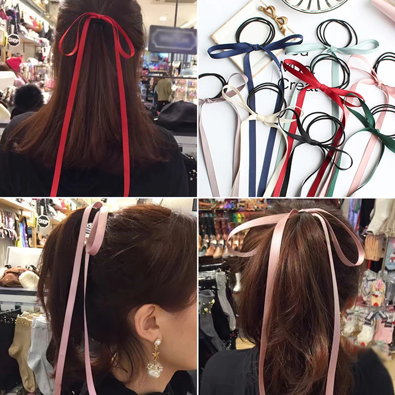 Модные цветочные резинки для женщин и девочек эластичные резиновые ленты