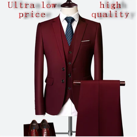 

Wonderful Groom Male Wedding Prom Suit Green Slim Fit Tuxedo Men Formal Business Work Wear Suits 3Pcs Set (Jacket+Pants+Vest)