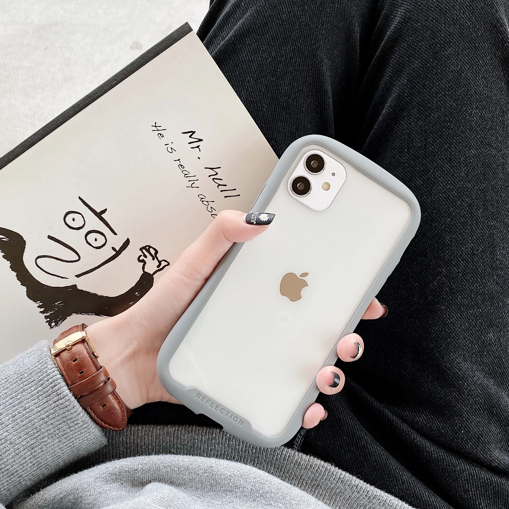 iface transparent anti fall phone cace for iphone 11 pro max case candy color border back cover for iphone xr x xs max 8 7 plus free global shipping