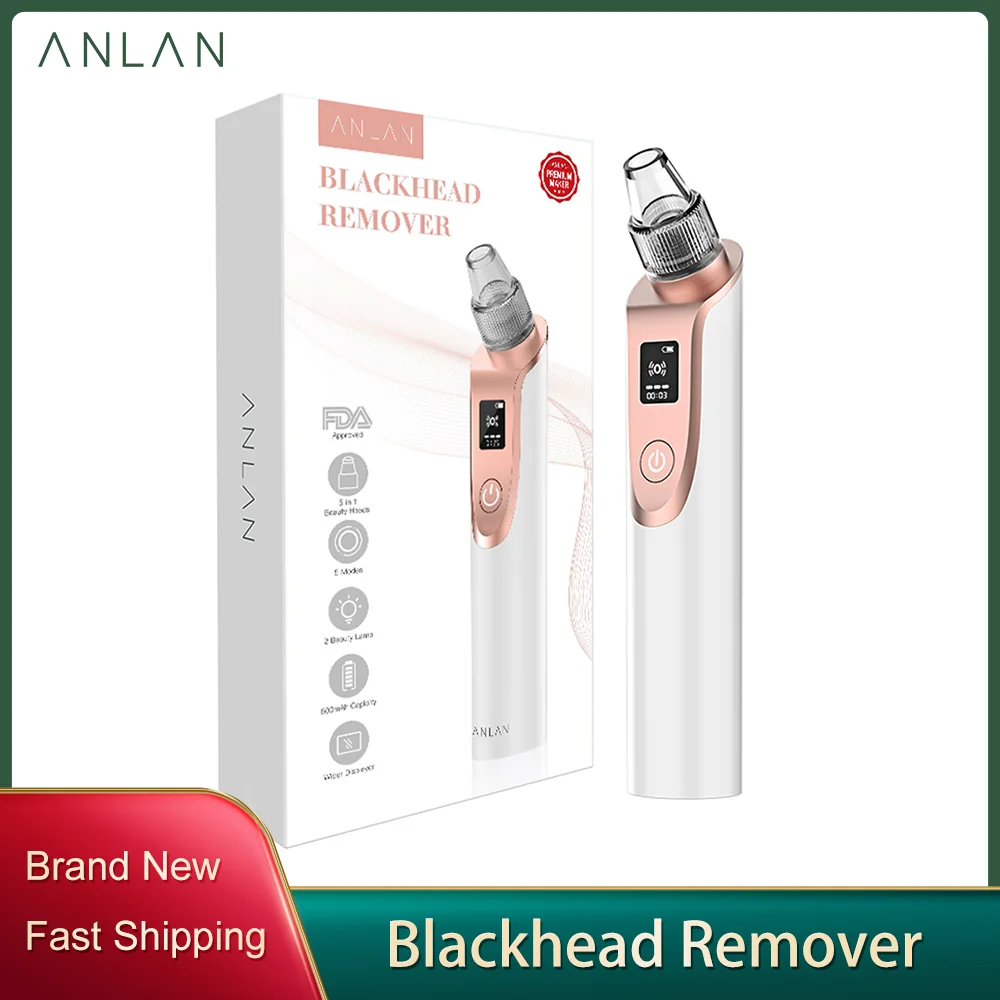 

ANLAN Blackhead Remover Skin Care Vacuum Pore Acne Pimple Removal Facial dermabrasion NoseFace Deep Cleansing Machine Clean Tool