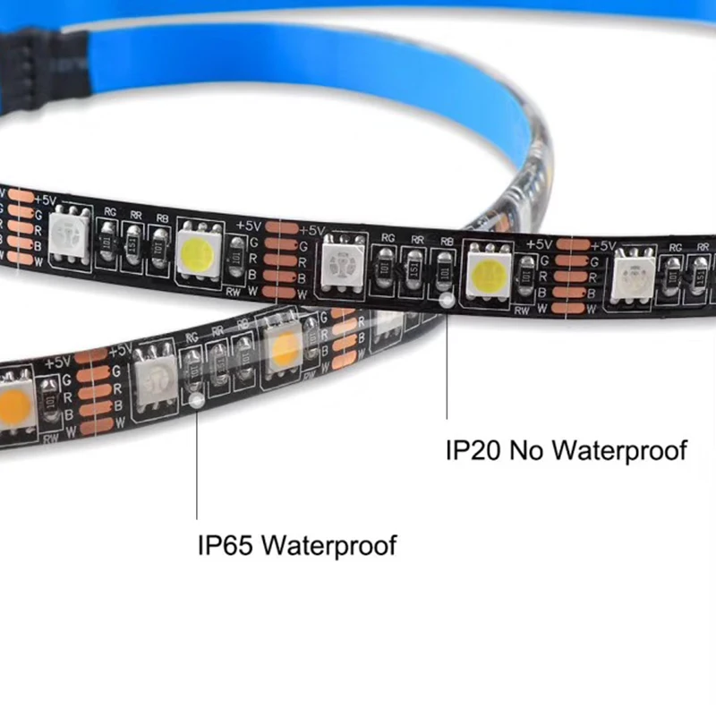Светодиодная ленсветильник RGB + белая с пультом ДУ IP20/IP65 5050 USB | Электроника