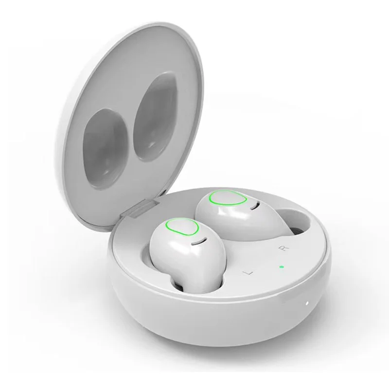 S9 мини Макарон Цвет Беспроводной Bluetooth наушники HiFi стерео Bluetooth гарнитура с QI Беспроводной зарядным устройством - Цвет: Белый