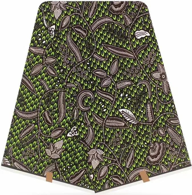 21 Tissu африканская восковая хлопковая ткань для лоскутного шитья африканская Ткань 6 ярдов Анкара ткань батик африканская вощеная ткань принтом для платья C-44 - Цвет: 21