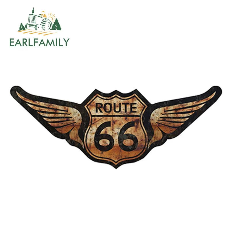 EARLFAMILY 15 см x 6 Крыса Стержень США дорога 66 виниловые наклейки на машину переводная