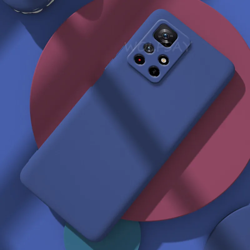 For Xiaomi Redmi Note 11 Case For Redmi Note 11 Cover New Original Liquid Silicone Shockproof Coque For Redmi Note 11 Fundas