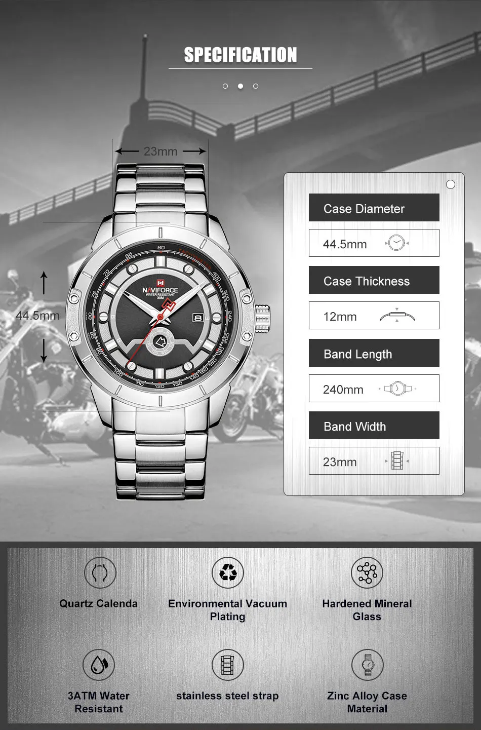 NAVIFORCE Роскошные брендовые наручные часы мужские модные деловые Часы повседневные спортивные водонепроницаемые золотые часы мужские часы Relogio Masculino