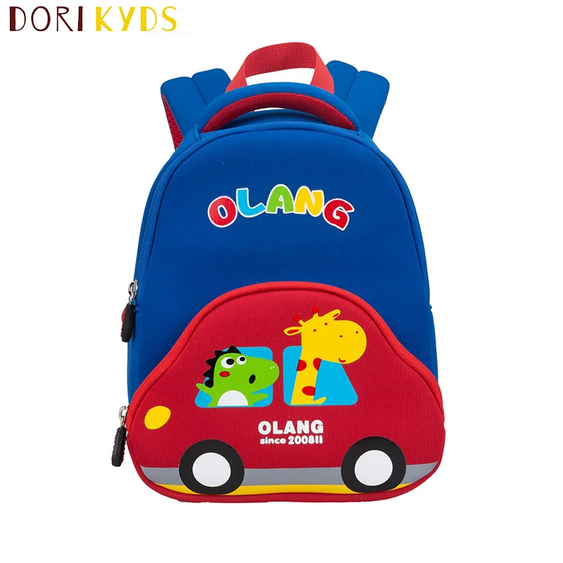 

DORIKYDS Cute Mini Car Kindergarten Backpack 3D Cartoon Plush Backpacks for Boys Girls Students Gift Animal Toddle Kids bags