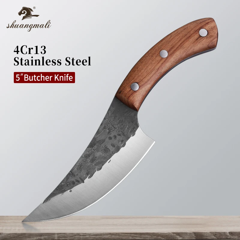 Нож кованый для курицы кухонный инструмент из нержавеющей стали 4Cr13 5