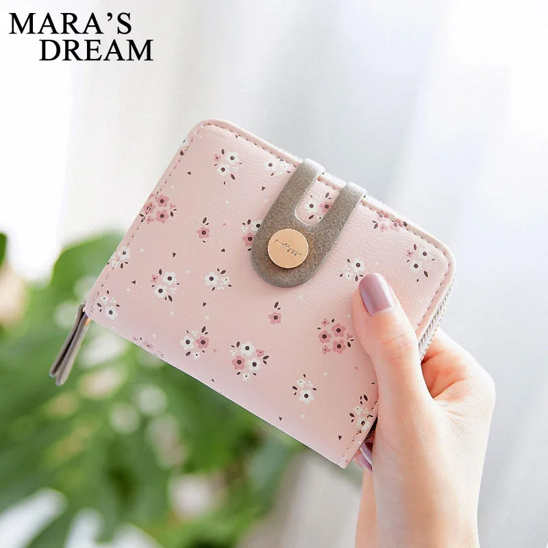 Mara's Dream 2019 короткий маленький свежий кошелек с цветком на молнии пряжкой
