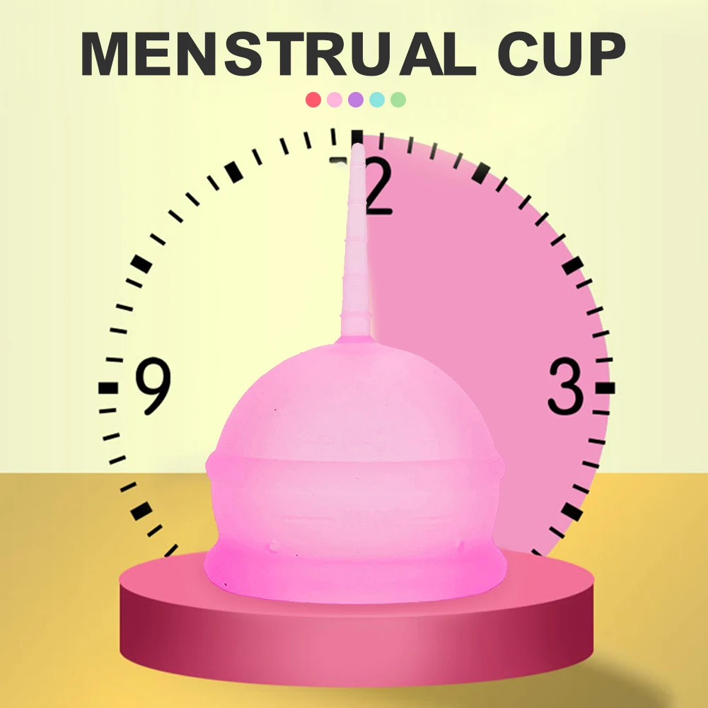 Силиконовая менструальная чаша моющаяся Складная чашка Женская гигиена