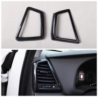 new car styling carbon fiber style car dashboard side air outlet cover trim for hyudai tucson 2015 2016 2017 2018