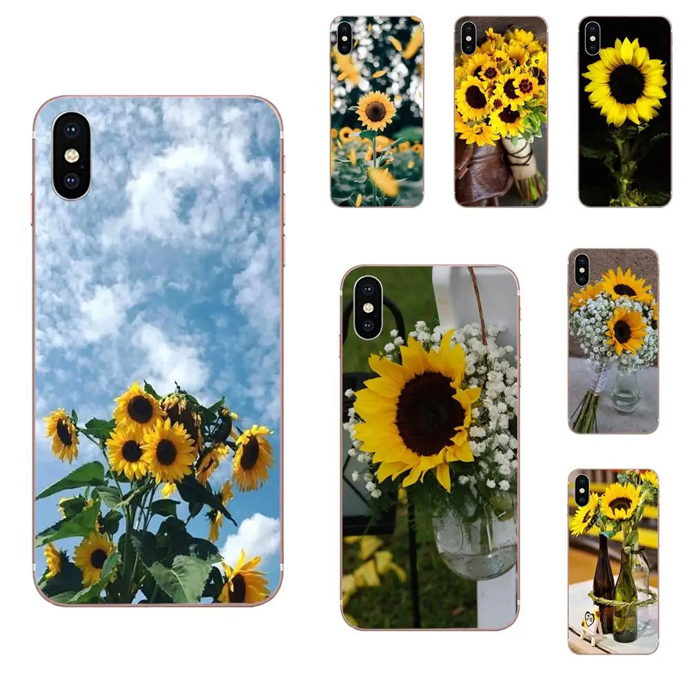 Защитный прозрачный чехол из ТПУ с цветком подсолнуха для HTC U11 Life Capa Plus U 11 U12 |