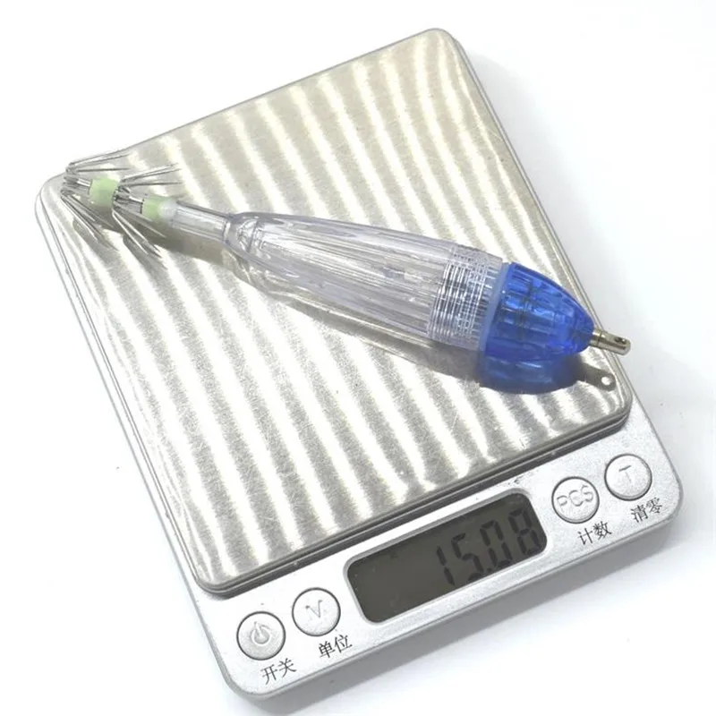 Электронный кальмары крюк для рыболова ночной рыбалки светильник led приманка