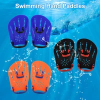 adult adjustable silicone hand webbed diving gloves fin flipper learn train gear professional swimming paddle frog finger
