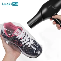 100pcslot ball shoes heat shrinkable film tv air condition remote sundries pvc clear storage bags can use electric hair dryer