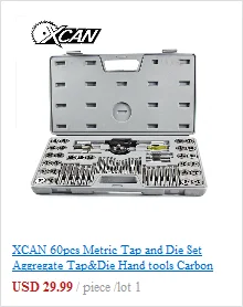 XCAN 20/31/40 шт наёмите и набора пресс-форм, винтовой резьбой кран гаечный ключ под давлением сплав Сталь ручной метчики винторезы дрель