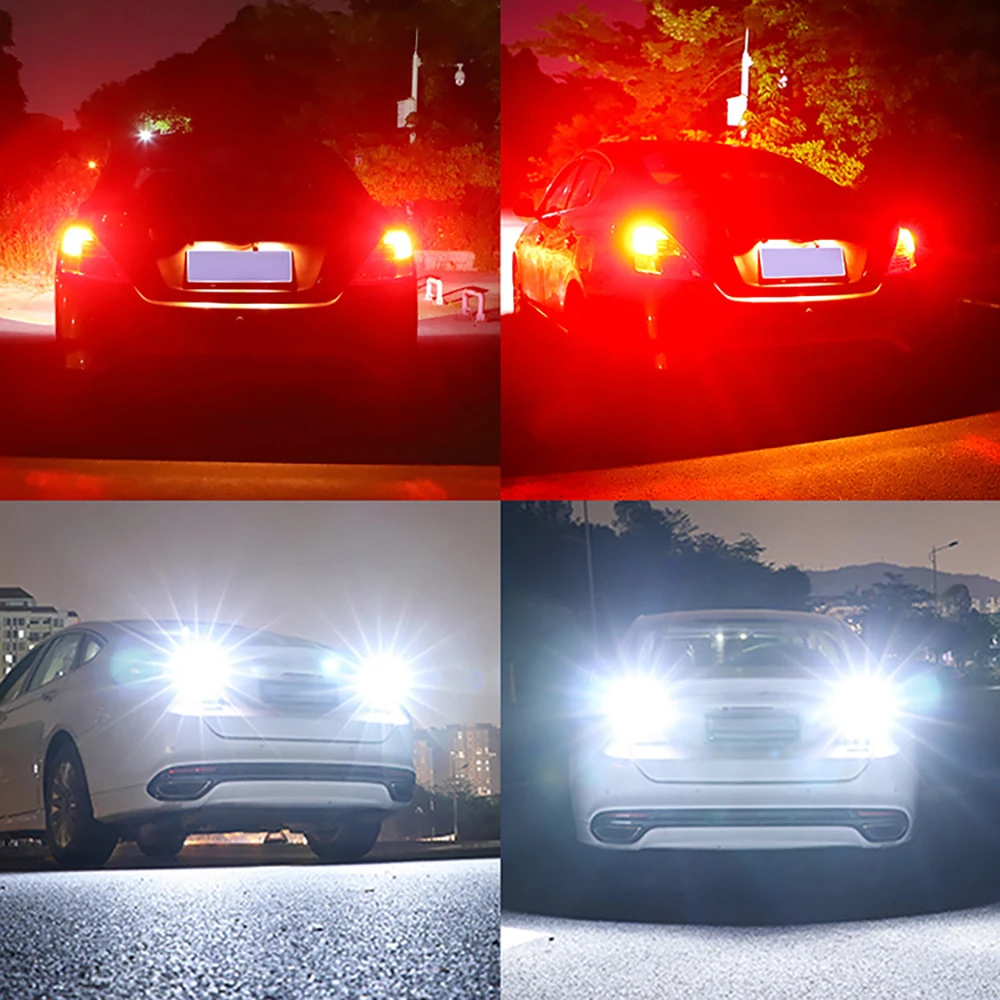 2x сигнальная лампа Bay15d светодиодный 1157 P21/5W 2835 16SMD сверхъяркая BA15S P21W BAU15S PY21W 1156