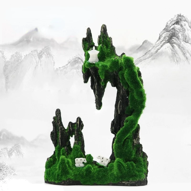 

Aquarium Sandstone Decoration Fish Tank Landscaping Stone Moss Rockery Ornaments Fish Shelter Aquascape Landscape Aquarium Decor