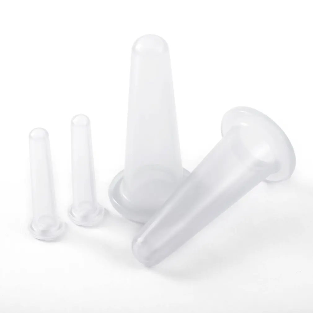 

Silicone Massage Cupping Set 2 Facial Cups & 2 Mini Facial Cups Body Massage Helper Skin Care Massage for Face Neck Back Eyes