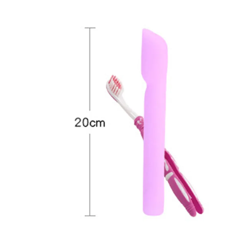 

1PC Silicone Toothbrush Case Portable Travel Walking Camping Bathroom Toothbrush Box Dustproof Tooth Brushes Protector Tube Case