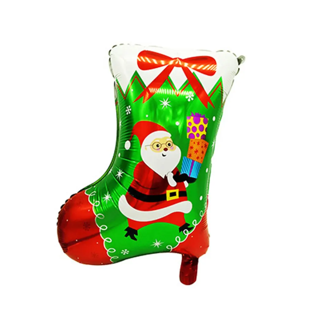 Рождественские чулки рождественские гирлянды алюминиевые воздушные шары
