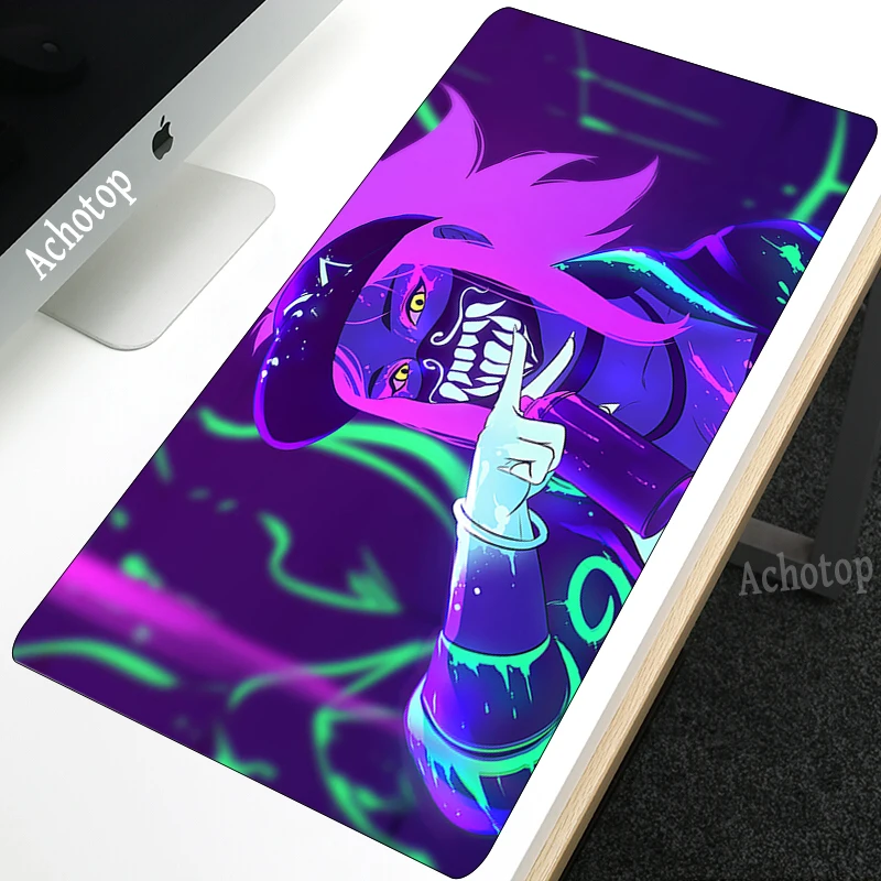 

Achotop High Quality League of Legends KDA Seraphine Game mousepad Shipping Large Mouse Pad Keyboards Mat Locking Edge Rubber