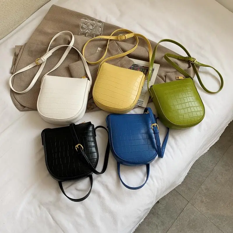 

Stone Pattern Mini Crossbody Bags For Women 2021 PU Leather Shoulder Bags Purse Fashion Branded Designer Summer Handbags