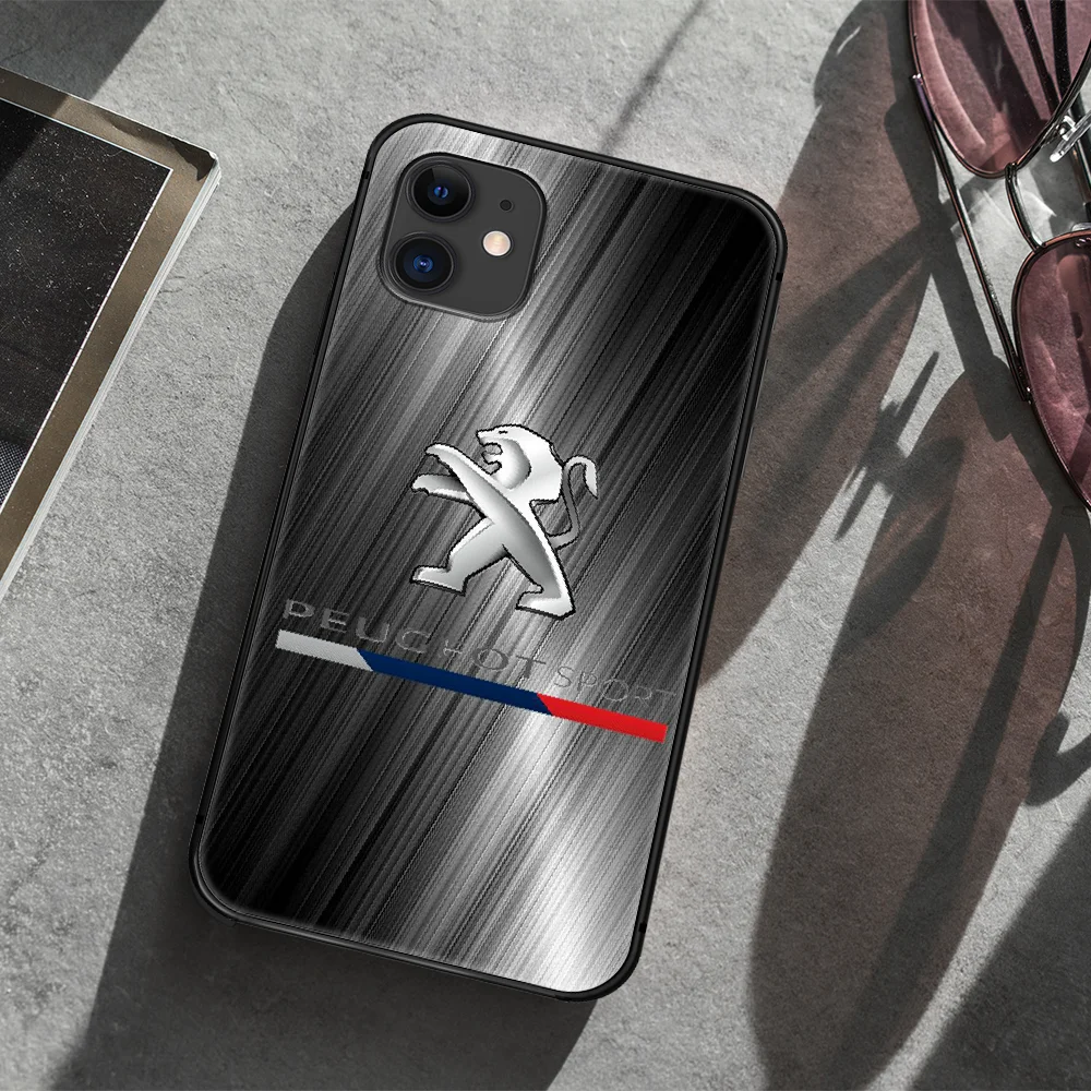 

PEUGEOTS soprt car Cool Phone Case Cover Hull For iphone 5 5s se 2020 6 6s 7 8 12 mini plus X XS XR 11 PRO MAX black Bumper Tpu