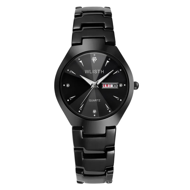 

Men's Luminous Tungsten Steel Color Waterproof Fashion Watch Calendar Quartz Watch Watch